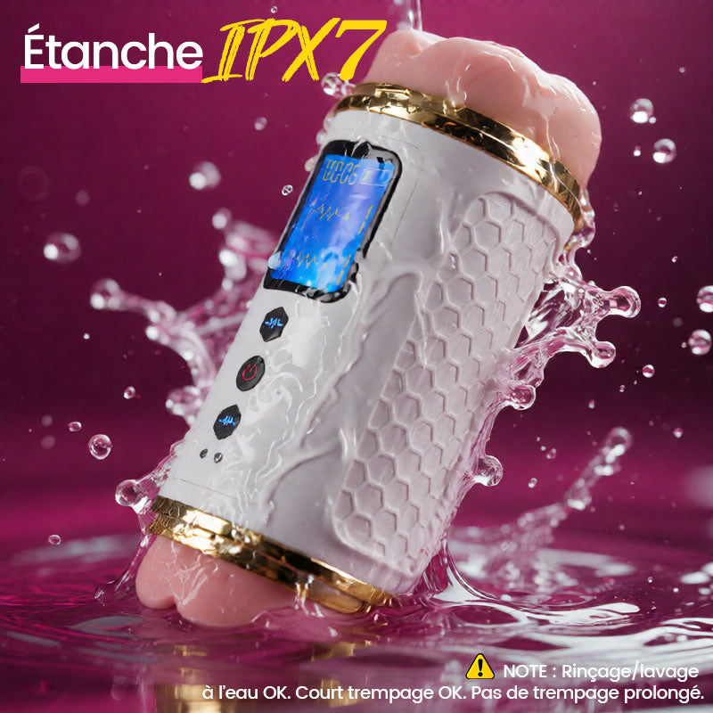 Entraîneur d'endurance vibrant double extrémité Edging Retard & Renforceur d'endurance Ma