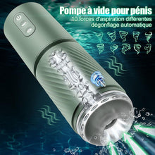 Charger l'image dans la galerie, Pompe à pénis à vide 10 succions &amp; 10 vibrations - Pompe d'agrandissement - Masturbateur masculin