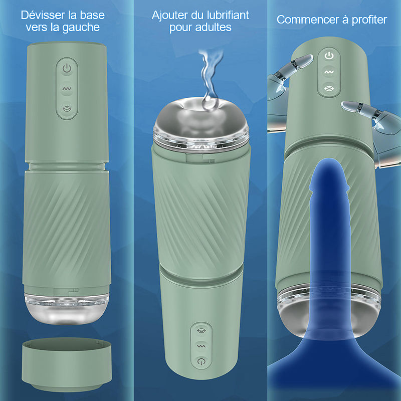 Pompe à pénis à vide 10 succions & 10 vibrations - Pompe d'agrandissement - Masturbateur masculin