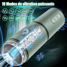 Charger l'image dans la galerie, Pompe à pénis à vide 10 succions &amp; 10 vibrations - Pompe d'agrandissement - Masturbateur masculin