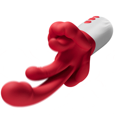 nouveau vibromasseur 4 en 1 amélioré avec léchage de langue, mouvements oscillants, chauffage et stimulation du
