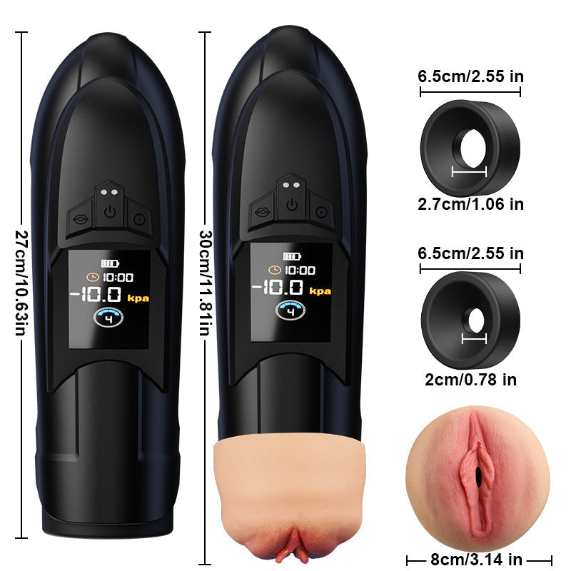 Ravish - Manche en forme de chair, aspiration longue durée, guidage clair, masturbateur automatique masculin