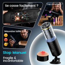 Charger l'image dans la galerie, STORM - Poussées Intenses &amp; Rotation Mains Libres Profondeur 6.10 Pouces Masturbateur