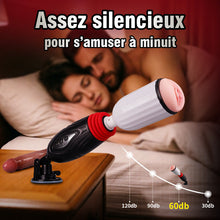 Charger l'image dans la galerie, Stella - Machine sexuelle chauffante à double usage avec pénétration automatique et télécommande pour couples