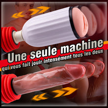 Charger l'image dans la galerie, Stella - Machine sexuelle chauffante à double usage avec pénétration automatique et télécommande pour couples
