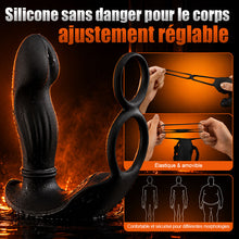 Charger l'image dans la galerie, Hugo – Masséur de prostate portable à mouvements de va-et-vient avec sangles, double commande via application et téléco