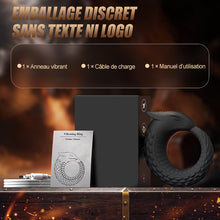 Charger l'image dans la galerie, Dragon Thunder – Anneau pénien à 10 vibrations, jouet en silicone longue durée