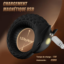 Charger l'image dans la galerie, Dragon Thunder – Anneau pénien à 10 vibrations, jouet en silicone longue durée