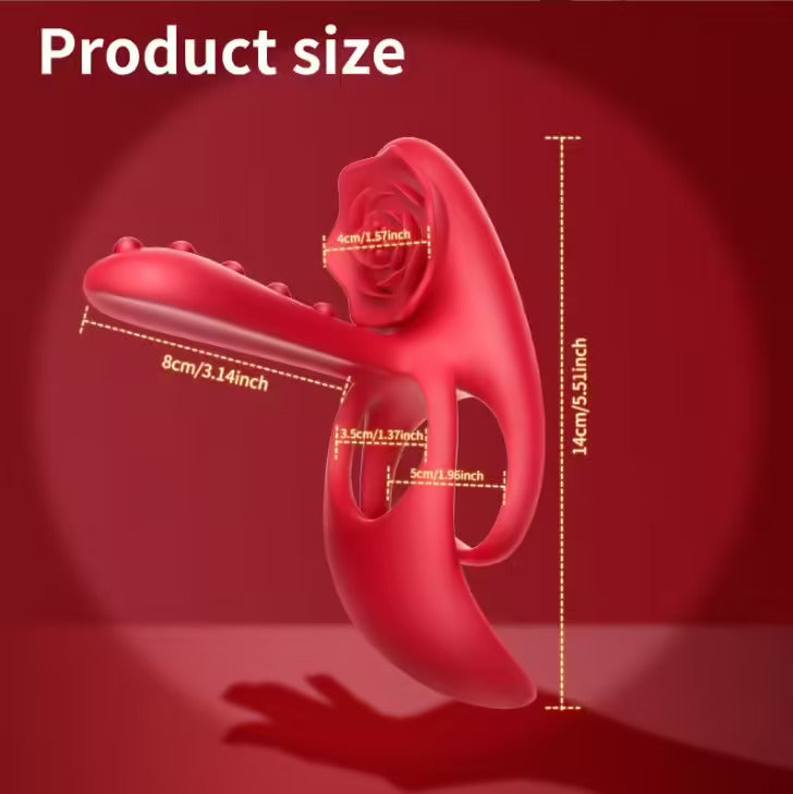 3 en1 Anneau à pénis Jouet sexuel extrême pour couple Vibrateur pour pénis avec 10 modes de vibration pour femme Stimulateur clitoridien Cockring Jouet sexuel pour homme Erection prolongée Massage périnéal Anneaux à pénis