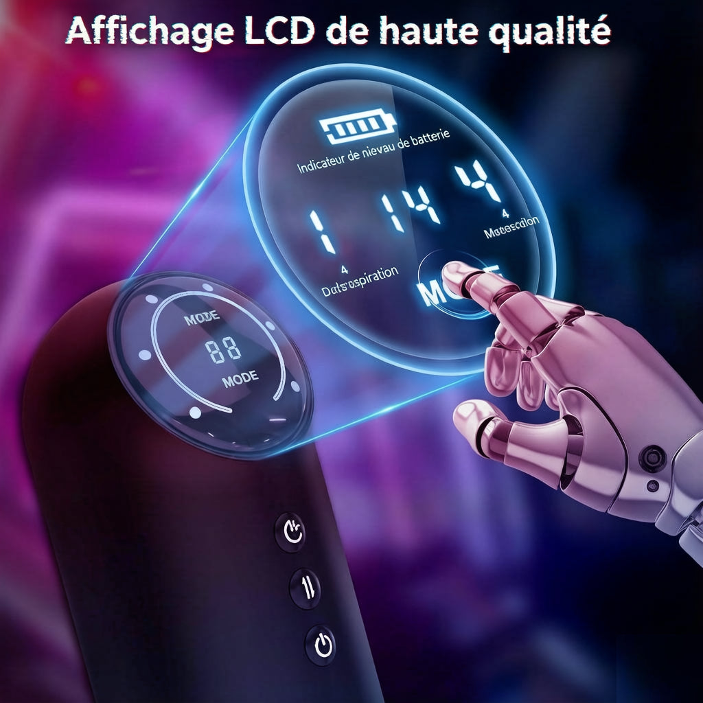 Masturbateur électrique avec chauffage : 10 modes de vibration, 4 modes de succion et 4 modes de poussée, pompe à pénis pour homme, jouet sexuel vaginal, fellation, vagin artificiel, gros masturbateurs