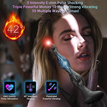 Charger l'image dans la galerie, E-Stim BDSM Butt Plug Anal Toys with 10 Vibration Modes &amp; 5 Electric Modes