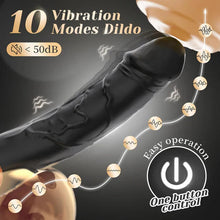 Charger l'image dans la galerie, Vibromasseur anal 2 en 1, gode, masseur de prostate et plug anal avec 10 modes de vibration