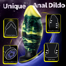 Charger l'image dans la galerie, Unique Hybrid Design Vibrating Anal Dildo With Suction Cup