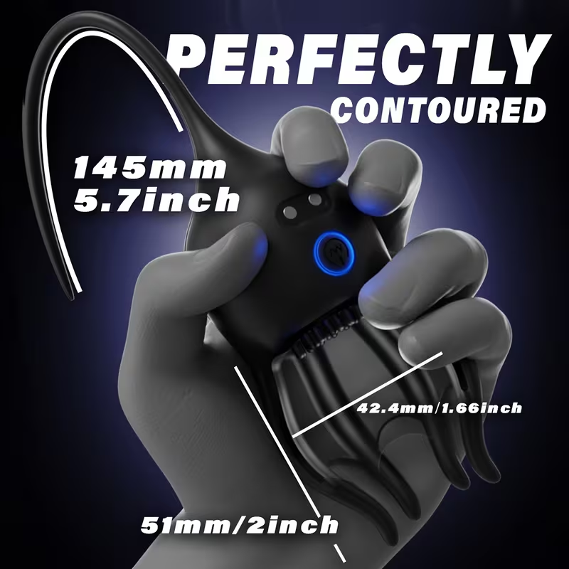 Vibromasseur électrique pour le pénis avec stimulateur de gland, sonde urétrale et 10 modes de vibration