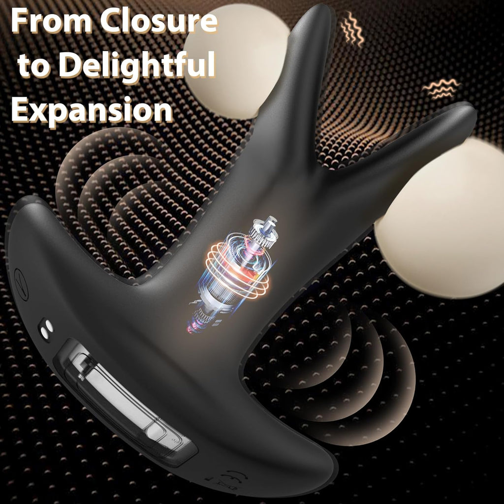 Vibrateur d'extension de plug anal, masseur de prostate avec 9 vibrations et 8 extensions