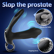 Charger l'image dans la galerie, Masseur de prostate avec fonction de vibration et de tapotement