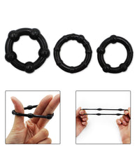 Charger l'image dans la galerie, 3 Anneaux cockring silicone