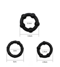 Charger l'image dans la galerie, 3 Anneaux cockring silicone