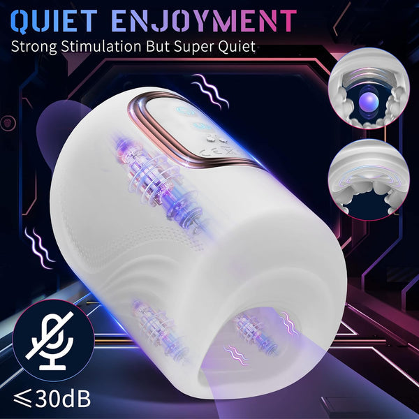 Masturbateurs automatiques, stimulateurs de pénis, simulation de fellation avec 10 modes de va-et-vient et 10 modes de vibration
