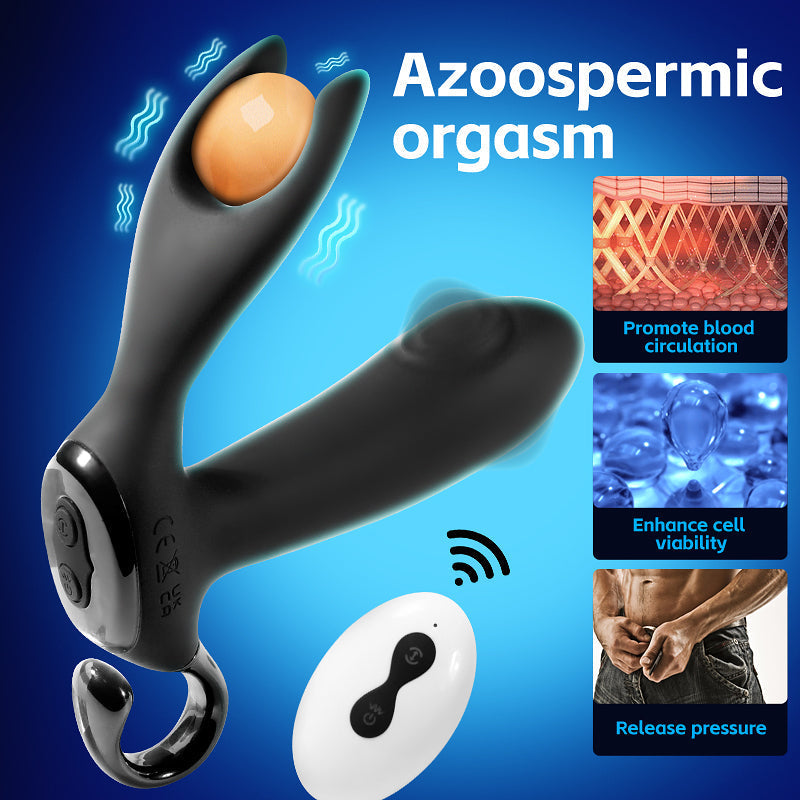 Masseur de prostate avec fonction de vibration et de tapotement