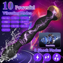 Charger l'image dans la galerie, Electric Shock Anal Beads Butt Plug Vibrator Prostate Massager with 10 Vibrating Modes