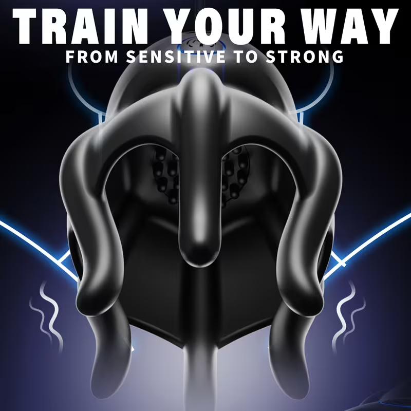 Vibromasseur électrique pour le pénis avec stimulateur de gland, sonde urétrale et 10 modes de vibration