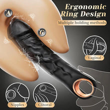 Charger l'image dans la galerie, Vibromasseur anal 2 en 1, gode, masseur de prostate et plug anal avec 10 modes de vibration