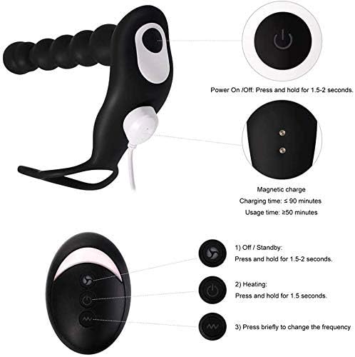 Anale Stimulateur Masseur de électrique Prostâte Vibro Ànal Plug Vîbrant Sans Fil pour Homme Sëx toyspour pour Femme 10 Mode Télescopiques 10 Modes de Vibration 100% Étanche Silencieux va et vién