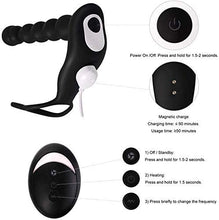 Charger l'image dans la galerie, Anale Stimulateur Masseur de électrique Prostâte Vibro Ànal Plug Vîbrant Sans Fil pour Homme Sëx toyspour pour Femme 10 Mode Télescopiques 10 Modes de Vibration 100% Étanche Silencieux va et vién