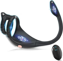 Charger l'image dans la galerie, Sex Toys Plug Anal 3 EN 1 Anals Vibromasseurs Masseurs Télécommande à Anneau de Prostate Vibrant, gode Vibrateur Vîbrant 9 modes Plug Sex Toy, Cockringe Homme Sextoy Vibromasseur vibrant Pour Couple