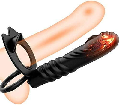Double Penetrateur Couple Ṥexťờyse Couple Plḁiśir Anneau Vibrant Homme ＰéNIS Pour Couple Stimulateur Femme Ｃlitờridièn Masculin Silen KVD10