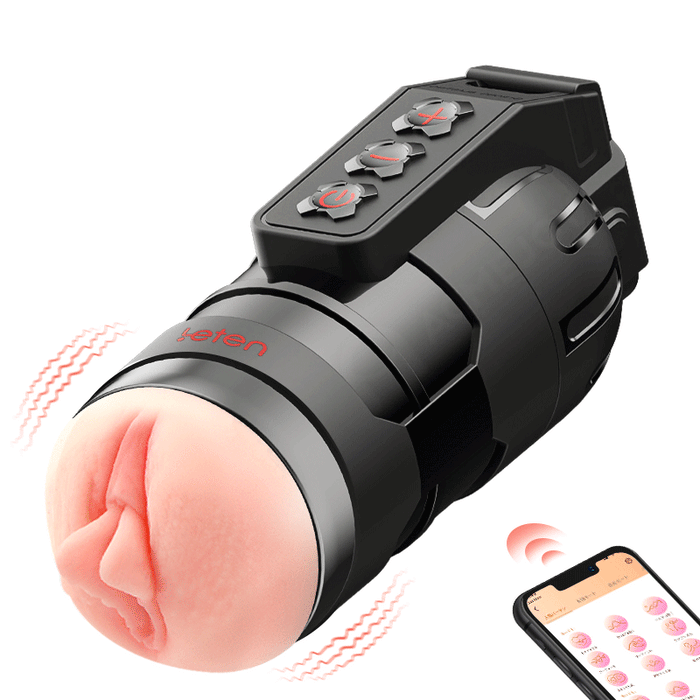 Flash - Masturbateur masculin vibrant à 10 modes avec mode vocal et contrôle via application