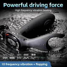 Charger l'image dans la galerie, Masseur de prostate avec fonction de vibration et de tapotement