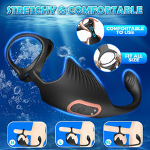 Charger l'image dans la galerie, Anneau pénien masseur de prostate 3 en 1 avec 10 modes de vibration