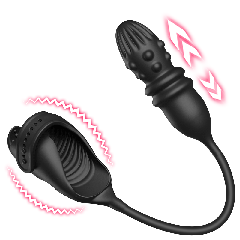 Arthur - Stimulateur de gland à mouvements de va-et-vient et à vibrations pour une stimulation intense du pénis et de l'anus