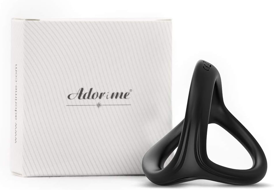 Anneaux de Pénis Triangle pour Homme Couples , Adorime Silicone Anneaux Péniens Jouets Sexuels Pour Améliorer les Performances Sexuelles, Plus Dur et Plus Fort