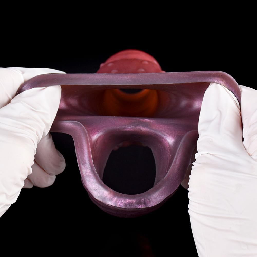 Gaines pour Pénis Tentacule, Manchon Penis Ouvert avec Anneau Testiculaire, Agrandisseur de Pénis Réutilisable, Retardateur Éjaculation, Sex Toýs Homme pour Couple Plaisir