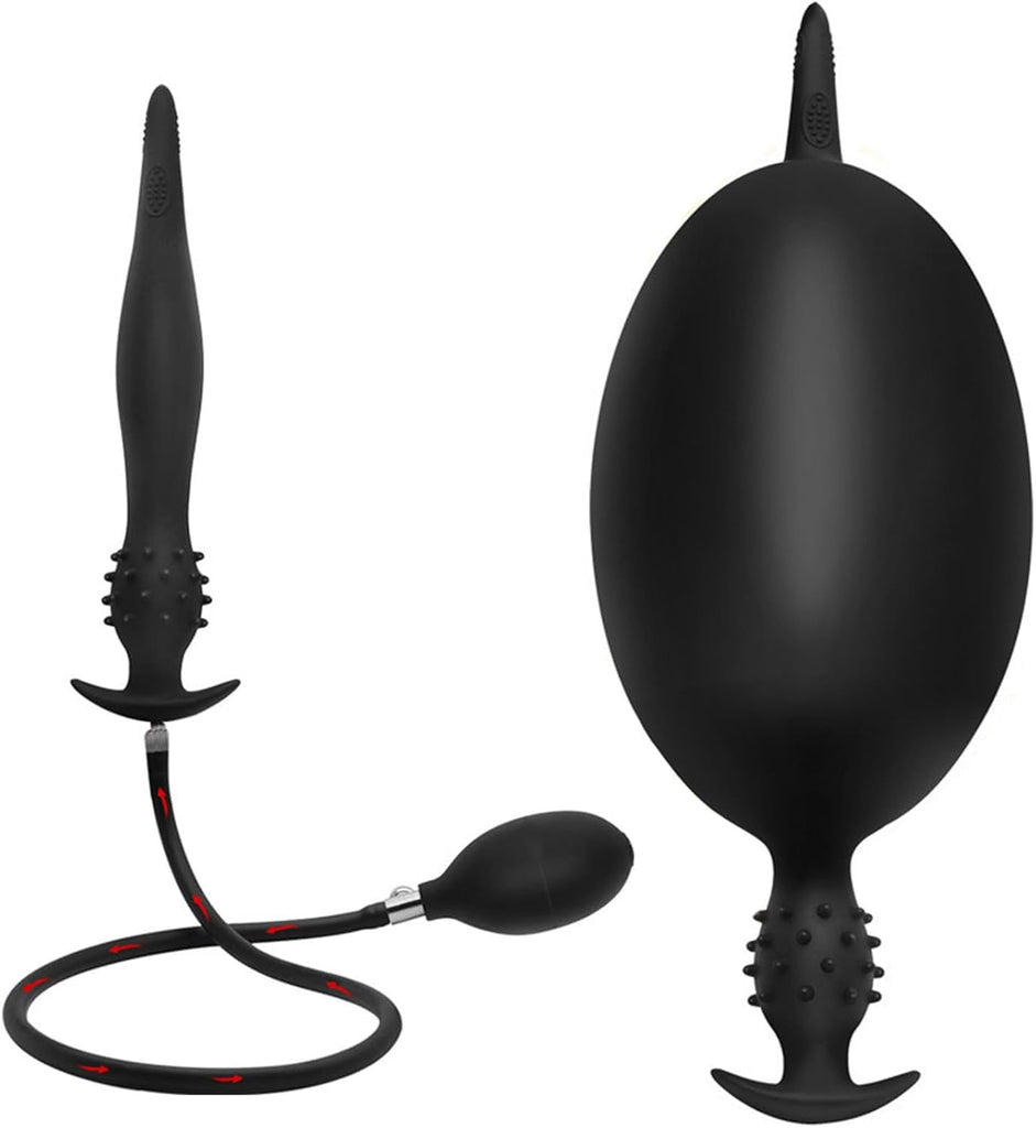Plug anal gonflable géant 26 cm avec pompe, gode ceinture réglable, boules anales et écarteur anal, jouet sexuel SM extrême pour couples, femmes et hommes