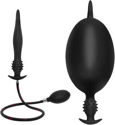 Plug anal gonflable géant 26 cm avec pompe, gode ceinture réglable, boules anales et écarteur anal, jouet sexuel SM extrême pour couples, femmes et hommes