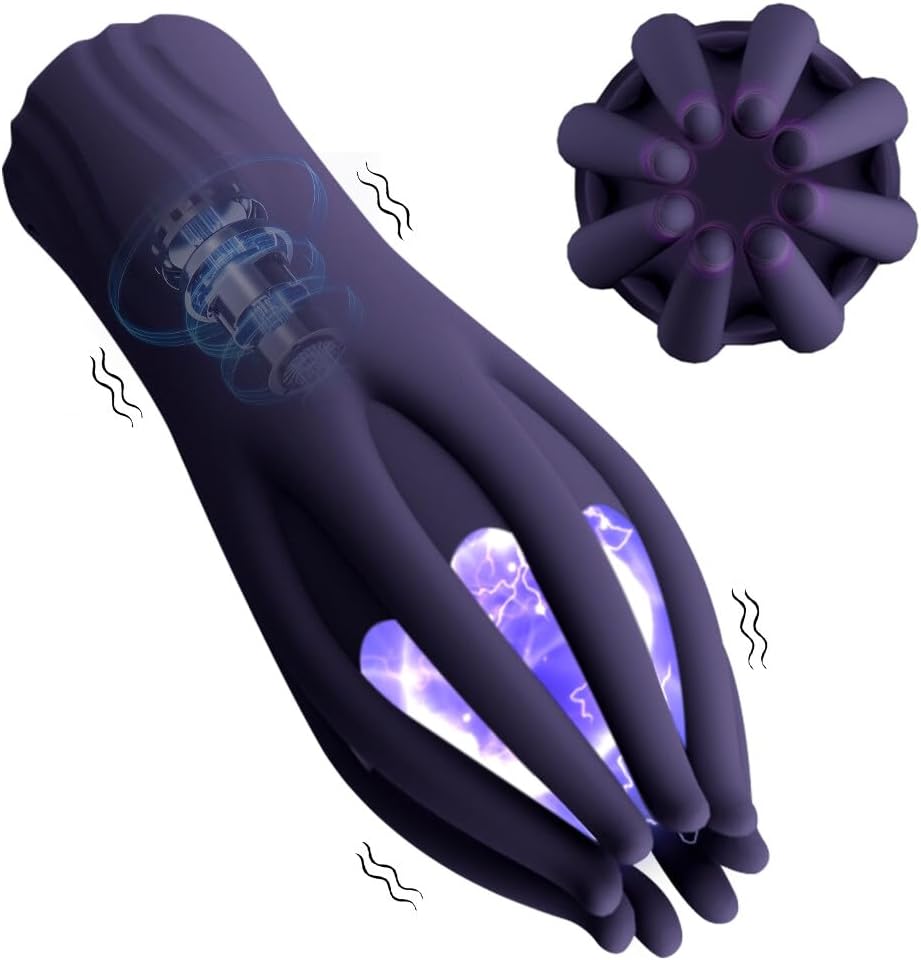 Masturbeuse Homme, Masturbateurs Masculins Masturbâteur Homme Mains Libres Automatique avec 10 Modes Vibration, Sex Toys Sexmasturbâteur Homme Vaginette Ultra Réaliste