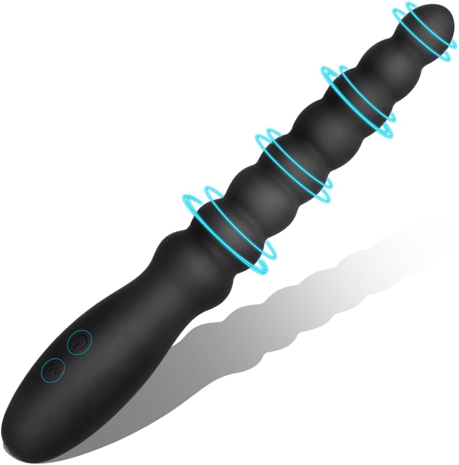Perles anales vibrantes jouet pour hommes femmes couples vibrateur rechargeable étanche stimulateur de point G masseur de prostate masculin gode anal en silicone dégradé pour débutants