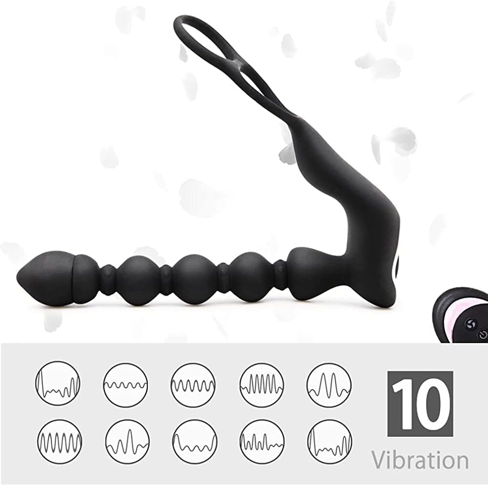 Anale Stimulateur Masseur de électrique Prostâte Vibro Ànal Plug Vîbrant Sans Fil pour Homme Sëx toyspour pour Femme 10 Mode Télescopiques 10 Modes de Vibration 100% Étanche Silencieux va et vién