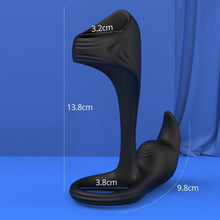 Charger l'image dans la galerie, Vibrateurs anneau Pénien, Vibrateurs anaux pour homme Stimulateur de massage de la Prostate avec 10 modes de Vibration Télécommande Vibrant Cockring Anal Plug Jouets sexuels pour hommes Couples