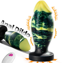 Charger l'image dans la galerie, Unique Hybrid Design Vibrating Anal Dildo With Suction Cup