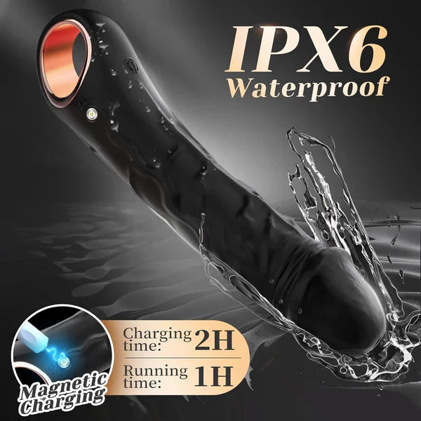 Vibromasseur anal 2 en 1, gode, masseur de prostate et plug anal avec 10 modes de vibration
