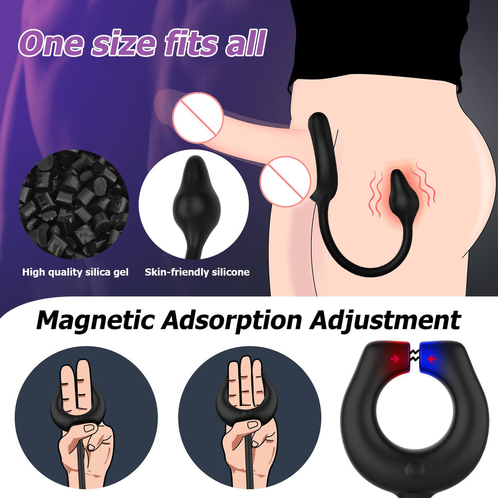 Anneau pénien magnétique à 10 vibrations