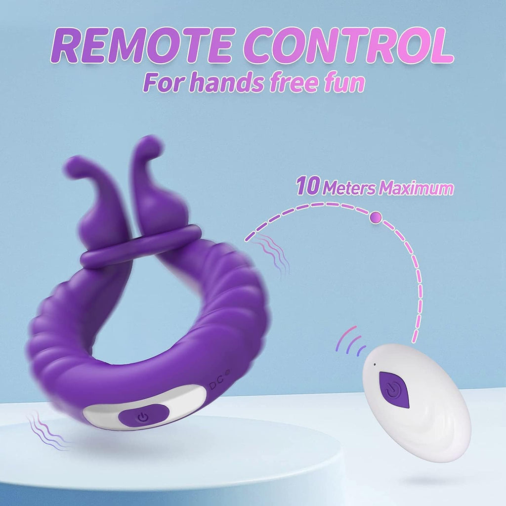 Anneau Homme Sextoyse Couple Plaisir, Anneau Vibrant Pénis Clitoridienne avec 10 Modes de Vibration, Anneaux de Pénis Sextoyse Homme Sex, Anneau Penien Sex Toyspour Pour Homme