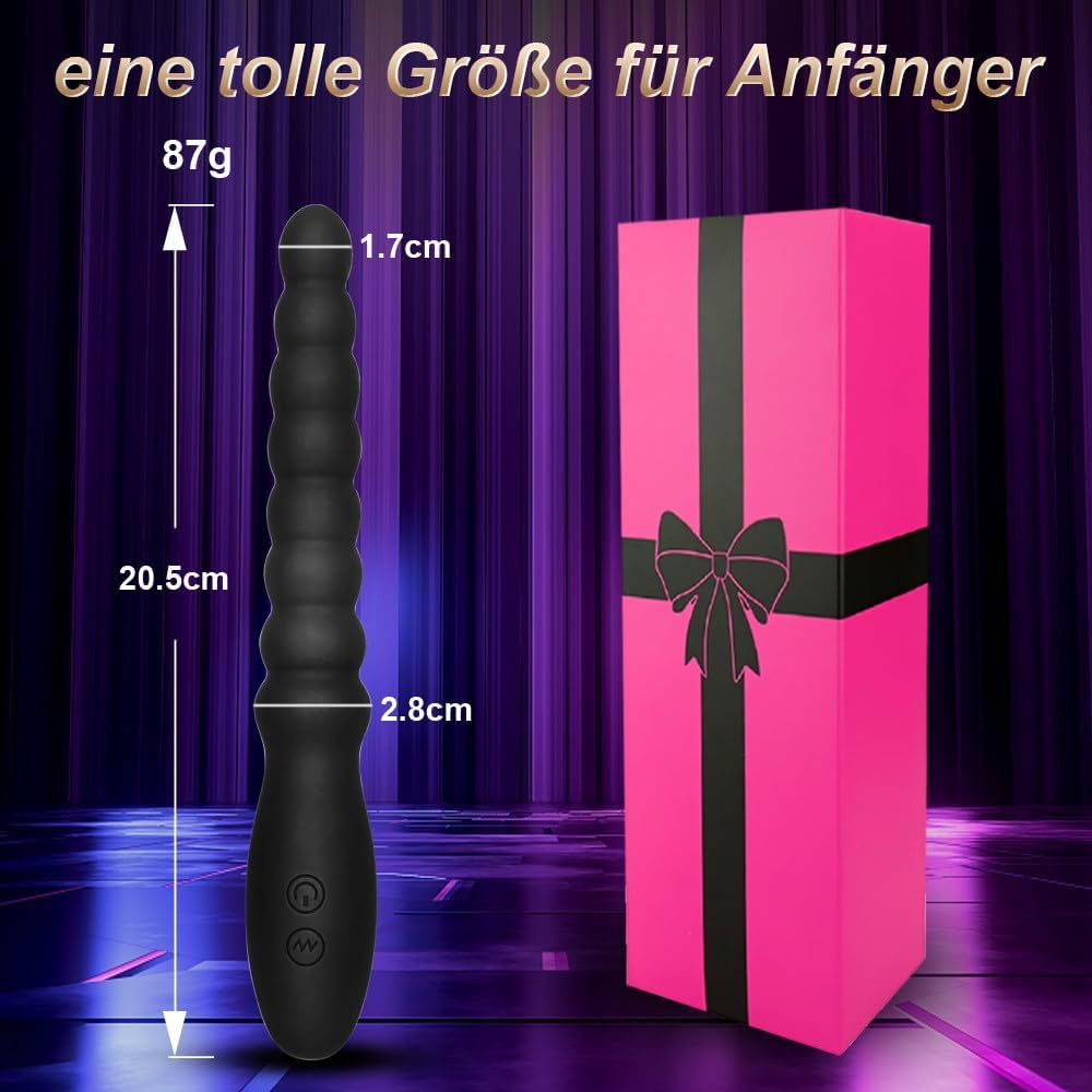 Perles anales vibrantes jouet pour hommes femmes couples vibrateur rechargeable étanche stimulateur de point G masseur de prostate masculin gode anal en silicone dégradé pour débutants