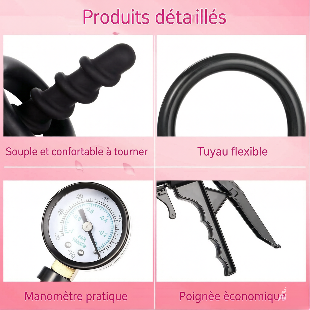 Plug anal dilatateur avec pompe à vide, dilatateur anal, stimulateur anal et vaginal, plug anal dilatateur