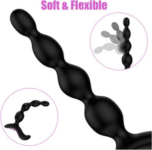 Charger l'image dans la galerie, Shkanla Perles Anales Vibrantes pour Hommes Femmes Couples, Plug Anal Sex Toýs Vibromasseurs avec 10 Modes de Vibration, Rechargeable Stimulateur de Point G Masseur de Prostate Gode Anal en Silicone